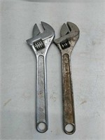 Two 15-in crescent wrenches