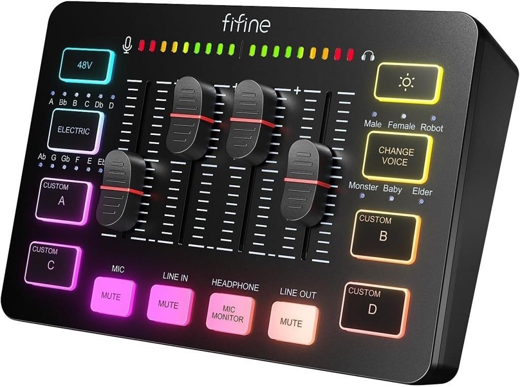 IFINE Gaming PC Audio Mixer for Streaming, DJ