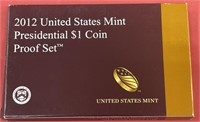 2012-S 4 Coin Presidential Dollar Proof Set