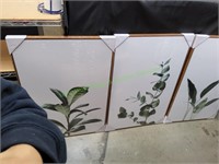 24x36 Leaves Wall Art, 3pc Set