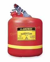 JUSTRITE Type I Safety Can: 5 gal  Red
