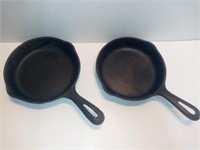 Pair of 6" Cast Iron Skillets