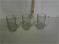 3 beer mugs