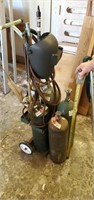 Torch cart with extra bottles