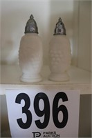 Pair Of Milk Glass Salt And Pepper Shakers (Rm 9)