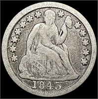 1843 Seated Liberty Dime NICELY CIRCULATED