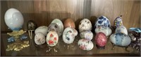 Collection of Decorative Eggs