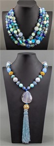 Murano Style Bead Necklaces, 2