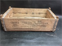 Phelps Dodge Copper Products Wood Box