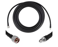 GEMEK 50ft SMA Male to N Male Antenna Cable, Low