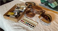 Leather Belts, Water Colors NIB & More