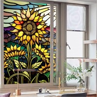 New - Removable Sunflower Privacy Window Cling