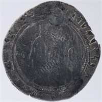 ENGLISH SILVER SIX PENCE OF QUEEN ELIZABETH I