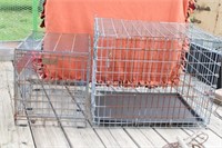 Large Collapsible Animal Cage & Sm. Animal Cage