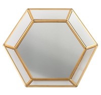 Lillian Rose Geometric Edge Mirrored Tray