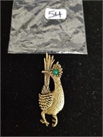 VTG Signed Ambassador Road Runner Brooch