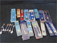 Souvenir Spoons, many in packages