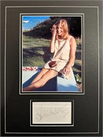 Linda McCartney Custom Matted Autograph Display