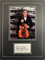 Paul McCartney Custom Matted Autograph Display