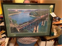 FABULOUS FRAMED TRAIN ART