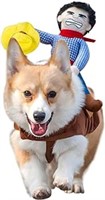NACOCO Cowboy Rider Dog Costume for Dogs Size