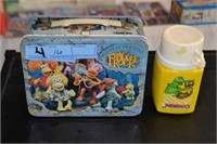 1984 Fraggle Rock Metal Lunch Box w/ Thermos