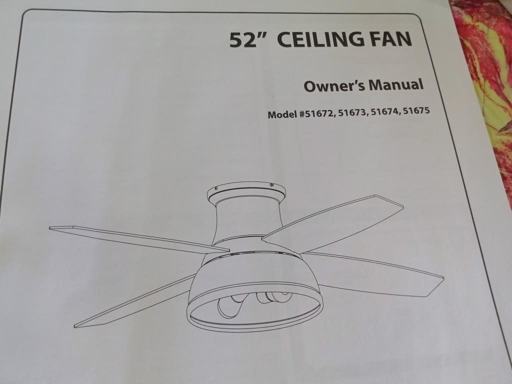 52" Ceiling Fan