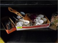 Knives, cups, misc