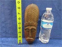 african tribal wooden mask - 9inch tall