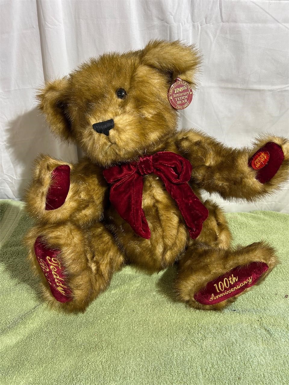 Hundredth anniversary teddy bear