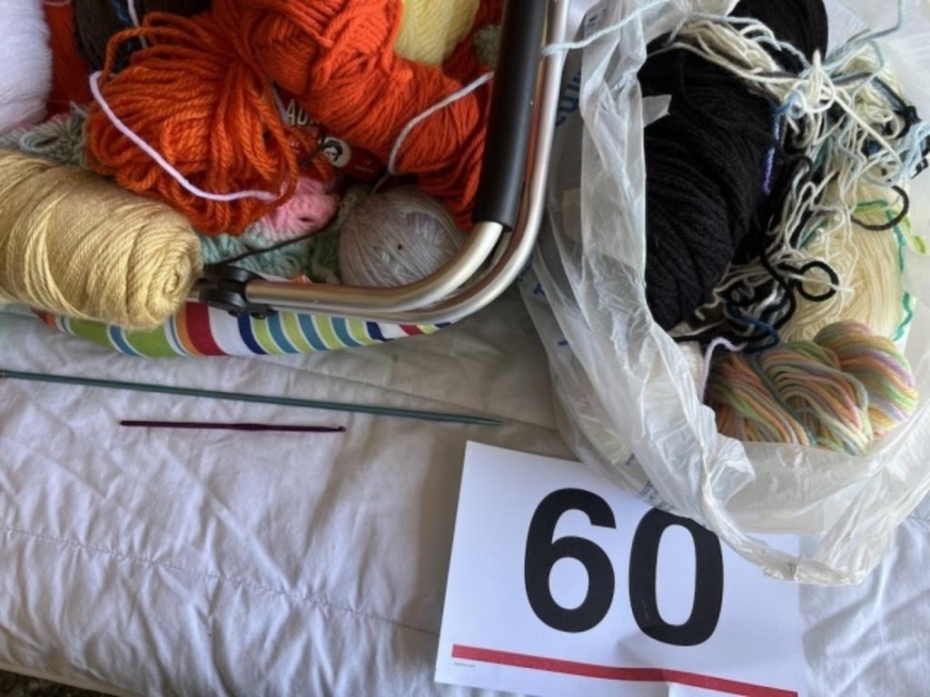 Yarn, needles and misc