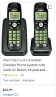 Vtech Dect 6.0 2-handset Cordless Phone System