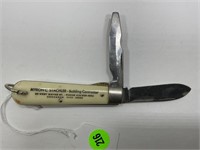 MYRON C. STACHLER 2 BLADE COLONIAL POCKET KNIFE -