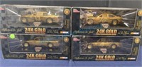 24k gold plated 1:24 scale diecast replica race