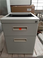 2 DRAWER FILING CABINET - ALMOND