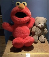 Vintage Tickle Me Elmo (works) & Gund Stuffed