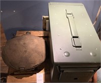 WWII Canteen and an Ammo Box