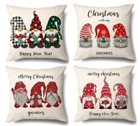 (New)
4 PCS Christmas Pillow Covers, 18 x 18