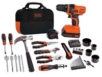 BLACK+DECKER 20V MAX Drill & Home Tool Kit, 68 Pc.