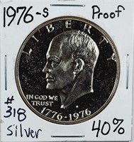 1976-S  Eisenhower Dollar   Proof  40% silver