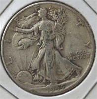 Silver 1944 walking liberty half dollar