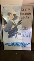 23 1/2 x 35 “ Navy recruiting poster