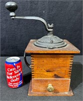 Antique Hand Cranked Coffee Grinder Mill