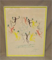 Picasso "Circle of Friendship" Framed Art.