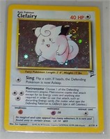 Wizards Pokemon Base Set 2 Clefairy Holo Foil card