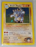 Pokemon Gym Heroes Brock's Rhydon Holo Foil