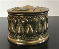 ART NOUVEAU BRASS TRINKET BOX