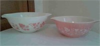 Pink Gooseberry Pyrex Bowls