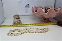 Sea Shell Necklaces- Ceramic Pink Display MISC