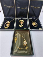 Lot of 4 Mid Century Gold Plated Necklaces